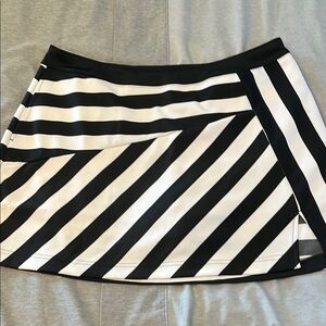 Slazenger Golf Black and White Striped Women's Skirt size Large